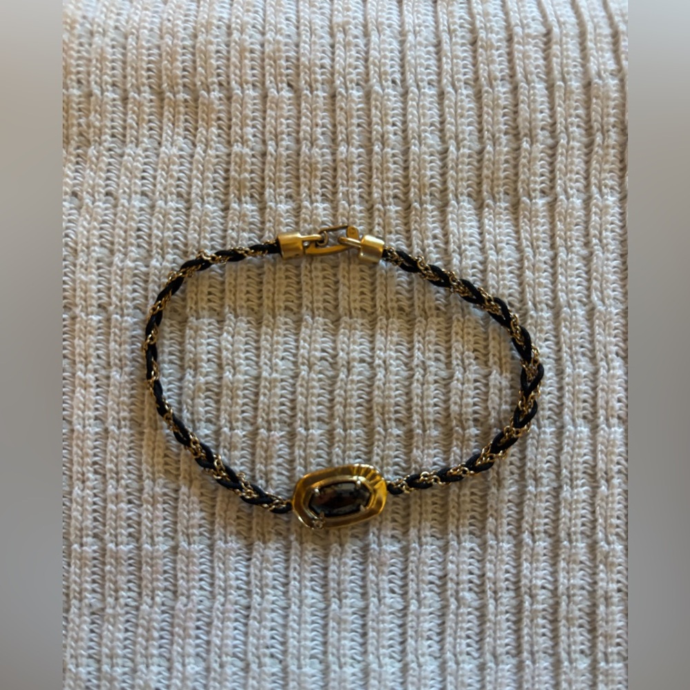 Kendra Scott Black and Gold Bracelet